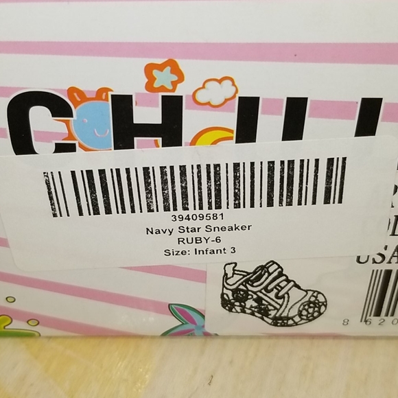 Chulis Navy Star Denim Sneakers Sz 5 - Picture 11 of 12